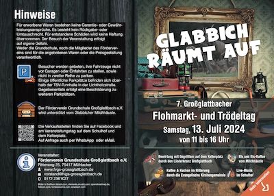 7. Glabbich räumt auf - Flohmarkt- und Trödeltag