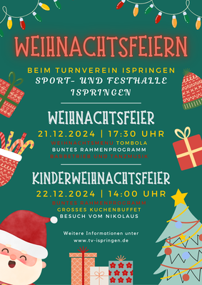 Weihnachtsfeiern beim Turnverein Ispringen